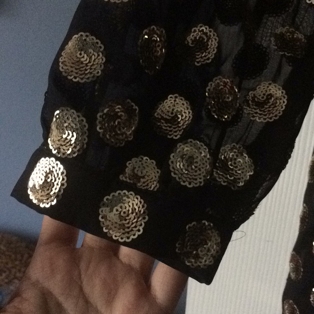 Nasty Gal Black Long Sleeve Sequin Mini Dress - Picture 3 of 5